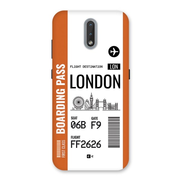 London Boarding Pass Back Case for Nokia 2.3