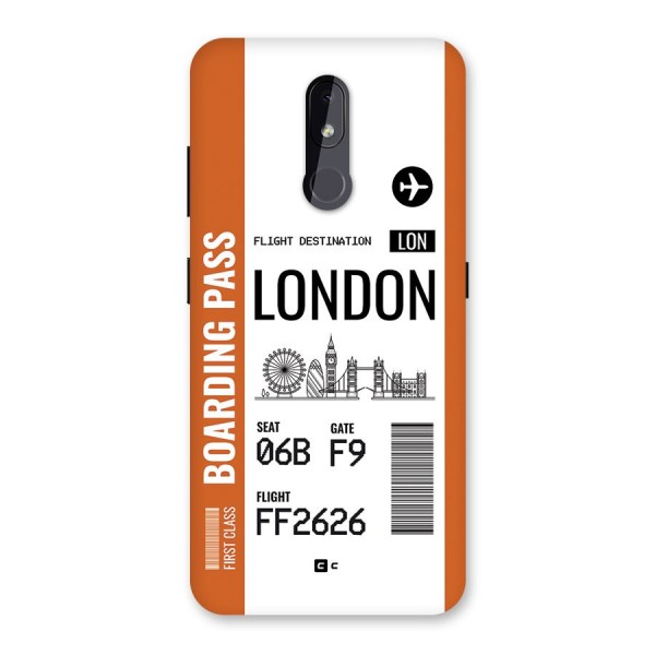 London Boarding Pass Back Case for Nokia 3.2