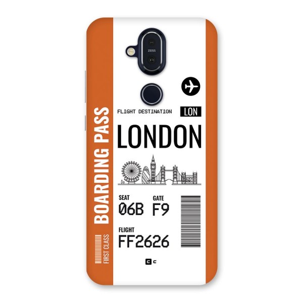 London Boarding Pass Back Case for Nokia 8.1