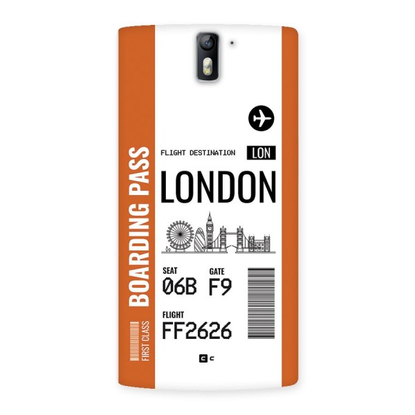 London Boarding Pass Back Case for OnePlus One