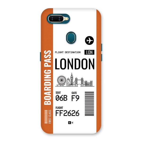 London Boarding Pass Back Case for Oppo A11k