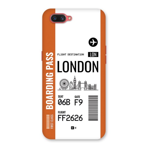 London Boarding Pass Back Case for Oppo A3s