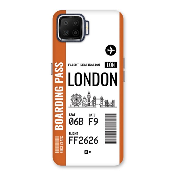 London Boarding Pass Back Case for Oppo F17