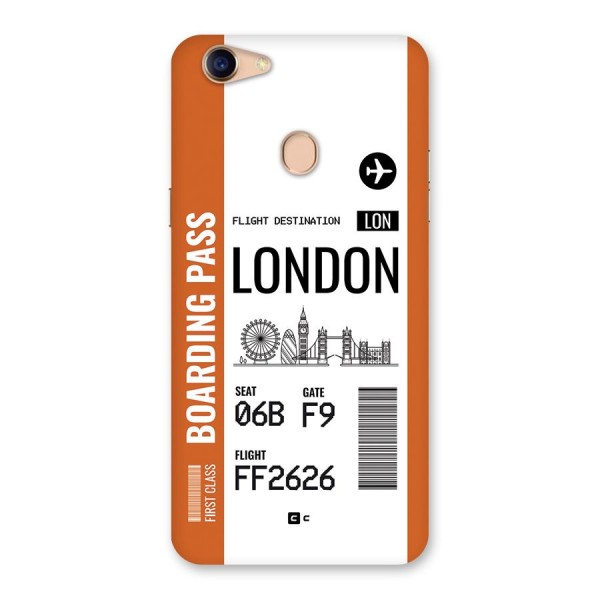 London Boarding Pass Back Case for Oppo F5