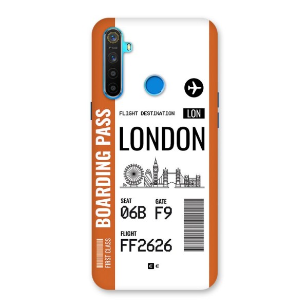 London Boarding Pass Back Case for Realme 5s