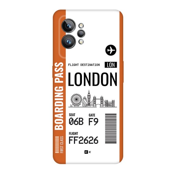 London Boarding Pass Back Case for Realme GT2 Pro