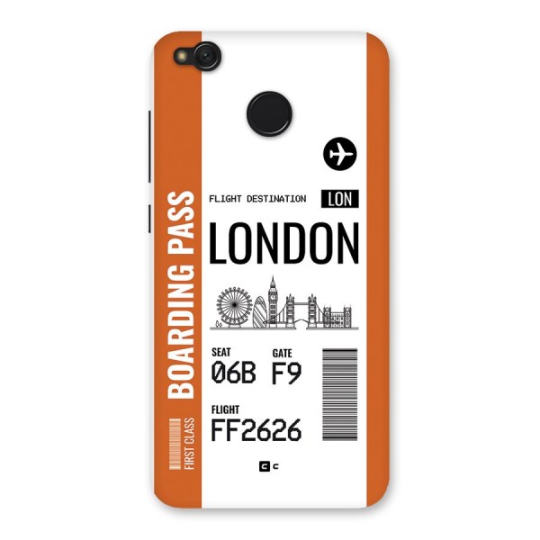 London Boarding Pass Back Case for Redmi 4