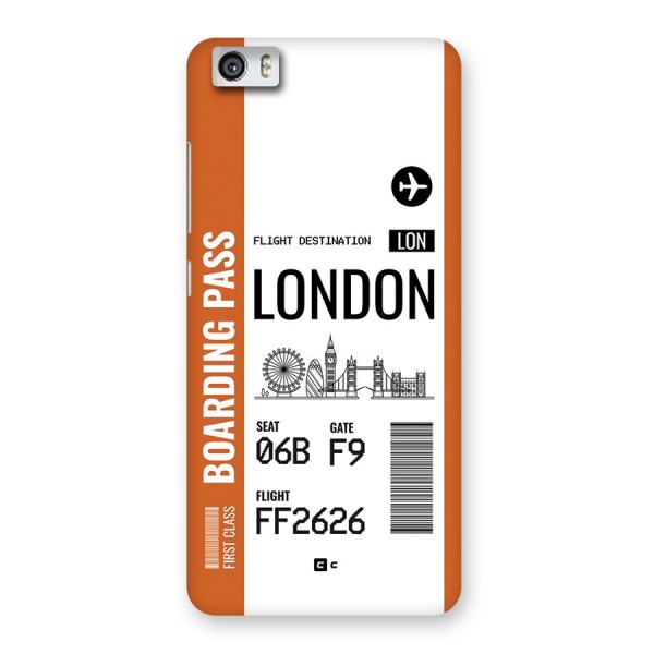 London Boarding Pass Back Case for Redmi Mi 5