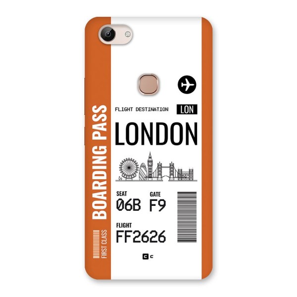 London Boarding Pass Back Case for Vivo Y83