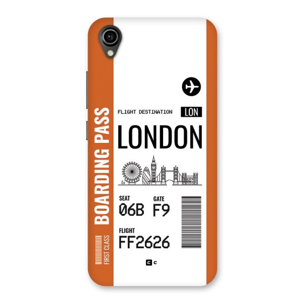 London Boarding Pass Back Case for Vivo Y91i