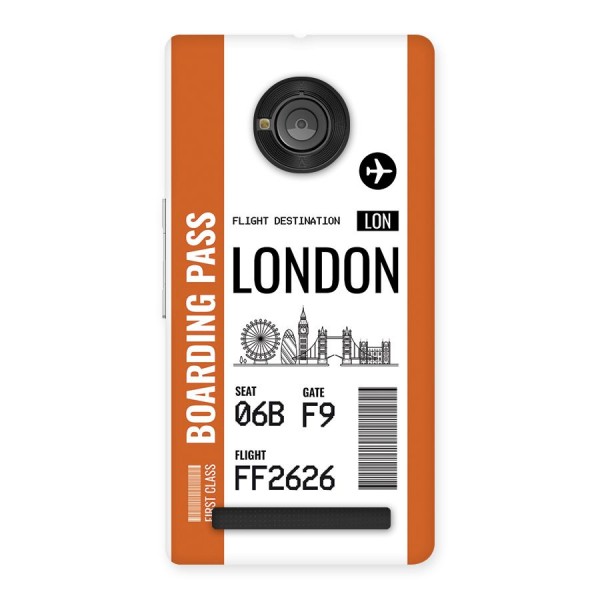 London Boarding Pass Back Case for Yuphoria