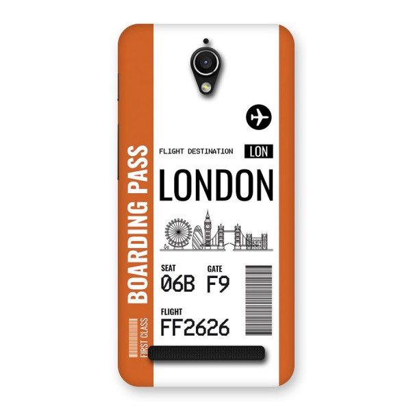 London Boarding Pass Back Case for Zenfone Go