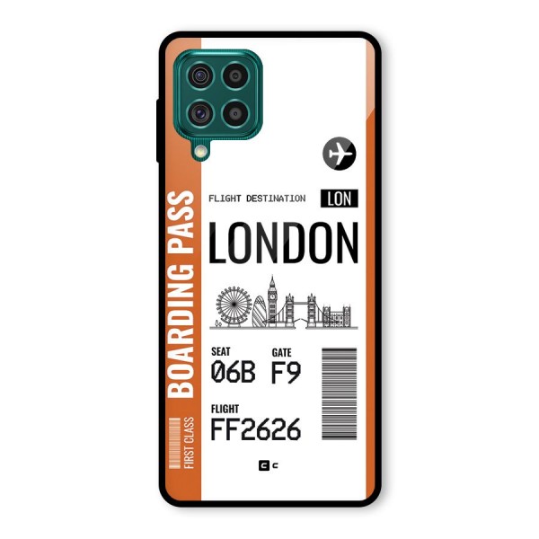 London Boarding Pass Glass Back Case for Galaxy F62