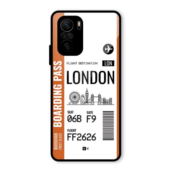 London Boarding Pass Glass Back Case for Mi 11x