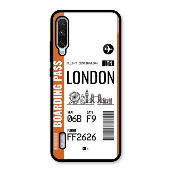 London Boarding Pass Glass Back Case for Mi A3