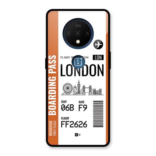 London Boarding Pass Glass Back Case for OnePlus 7T