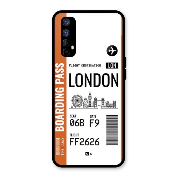 London Boarding Pass Glass Back Case for Realme 7