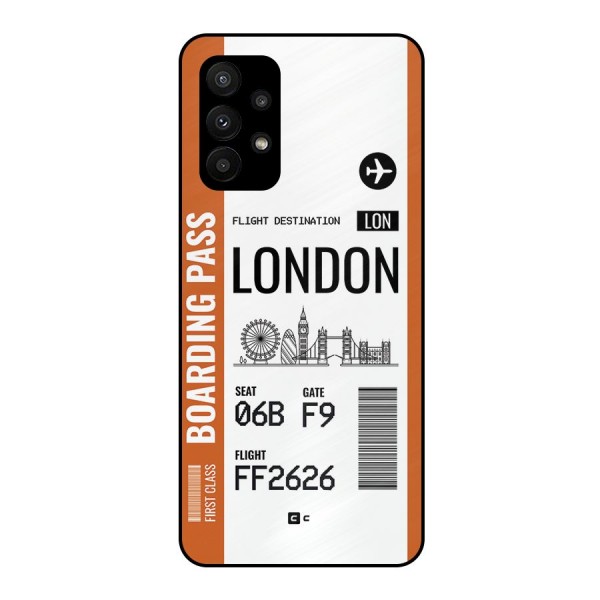 London Boarding Pass Metal Back Case for Galaxy A23