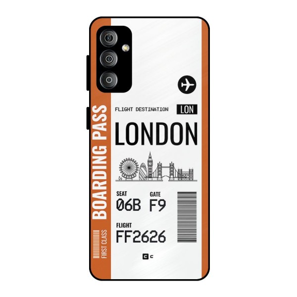 London Boarding Pass Metal Back Case for Galaxy F23
