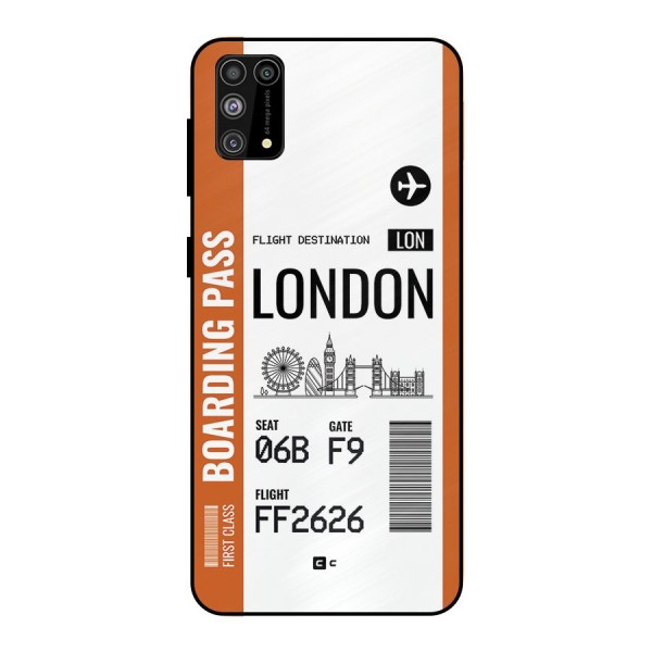 London Boarding Pass Metal Back Case for Galaxy M31