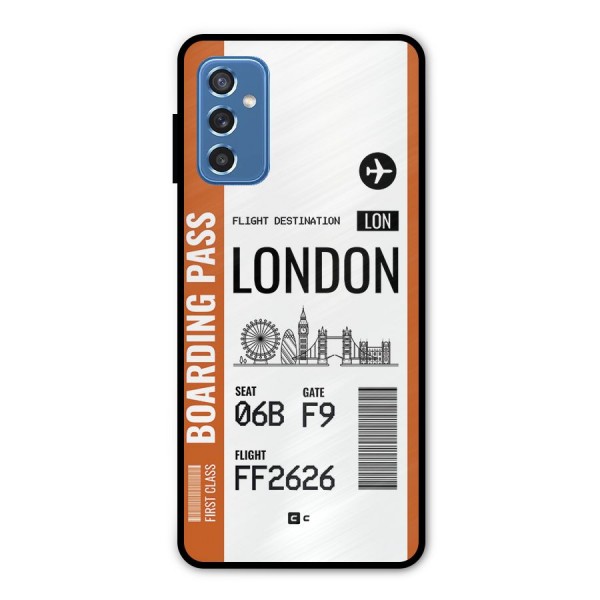 London Boarding Pass Metal Back Case for Galaxy M52 5G