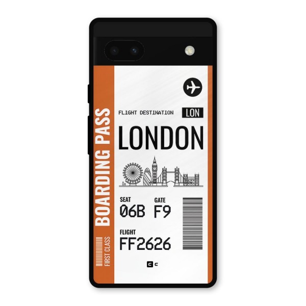 London Boarding Pass Metal Back Case for Google Pixel 6a