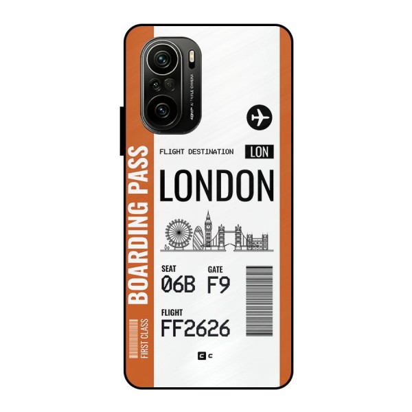 London Boarding Pass Metal Back Case for Mi 11X Pro