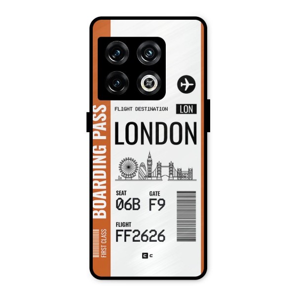 London Boarding Pass Metal Back Case for OnePlus 10 Pro 5G