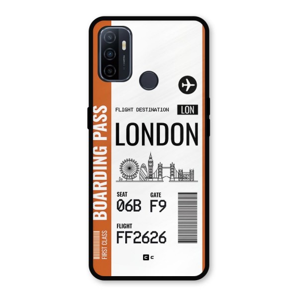 London Boarding Pass Metal Back Case for Oppo A53