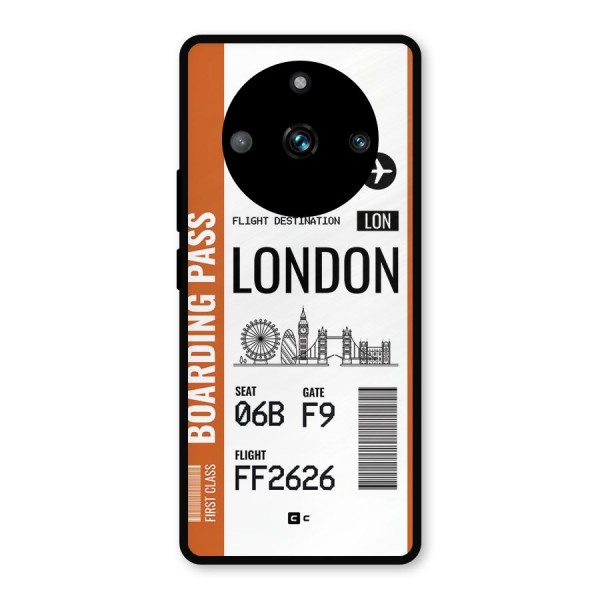 London Boarding Pass Metal Back Case for Realme 11 Pro