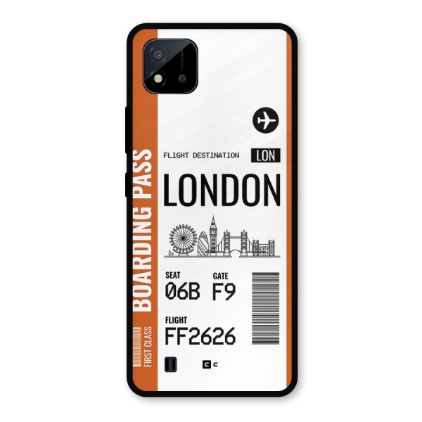 London Boarding Pass Metal Back Case for Realme C11 2021