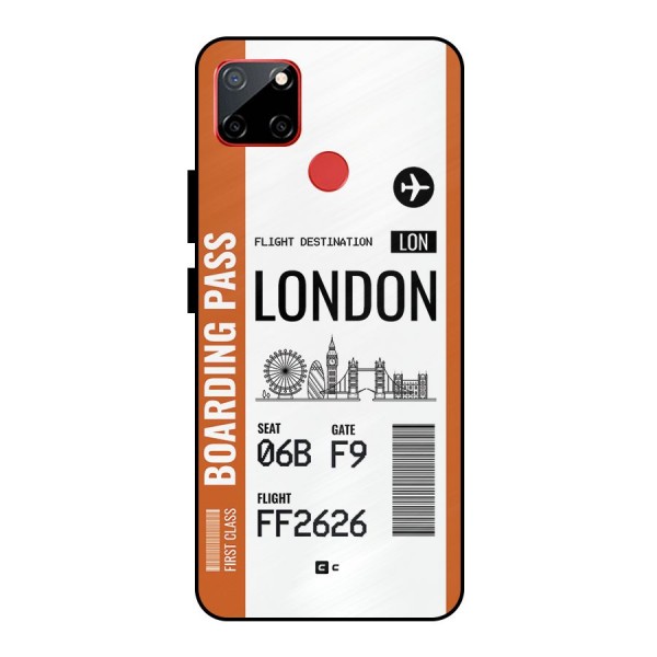 London Boarding Pass Metal Back Case for Realme C12