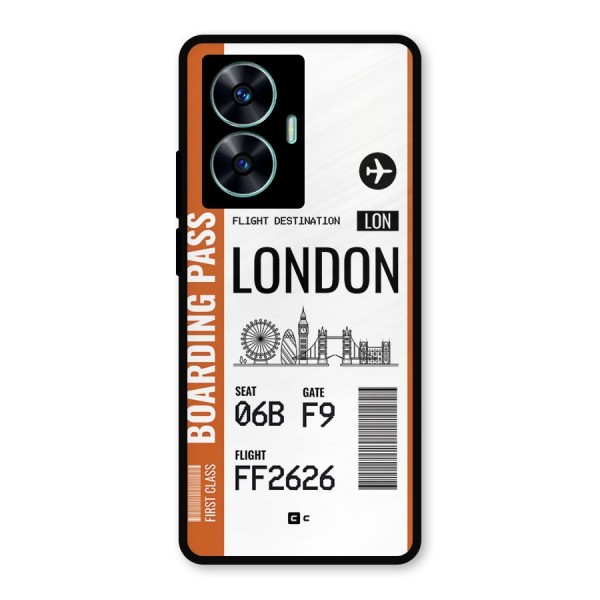 London Boarding Pass Metal Back Case for Realme C55