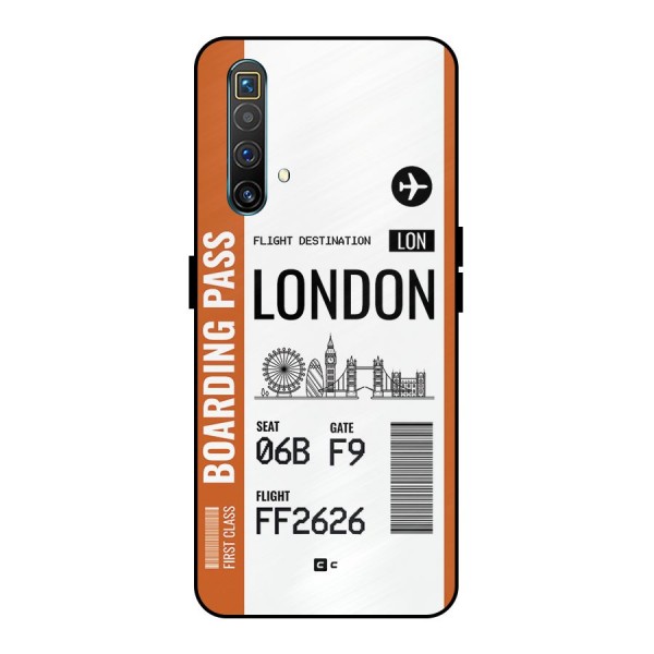 London Boarding Pass Metal Back Case for Realme X3