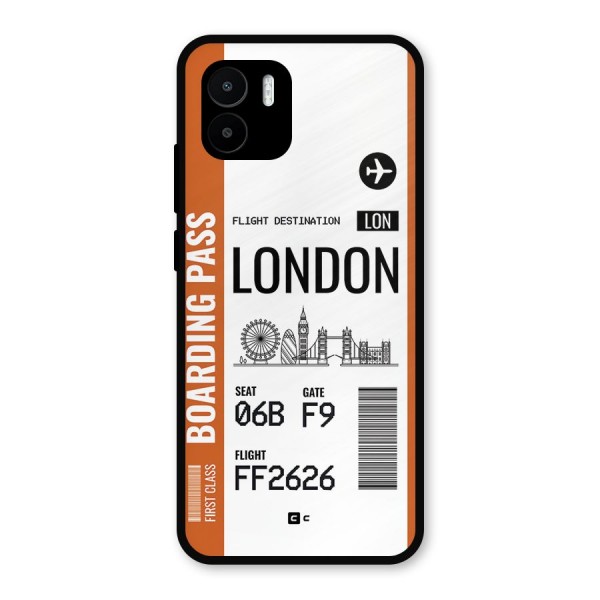 London Boarding Pass Metal Back Case for Redmi A2