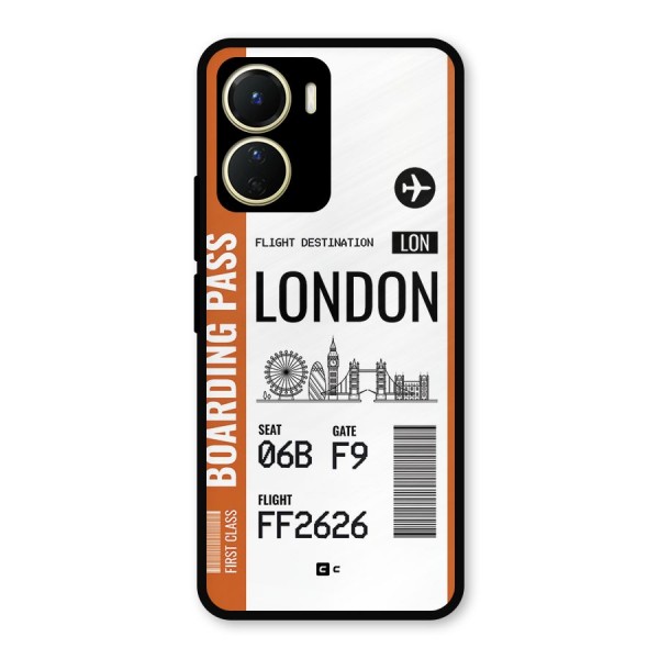 London Boarding Pass Metal Back Case for Vivo Y56