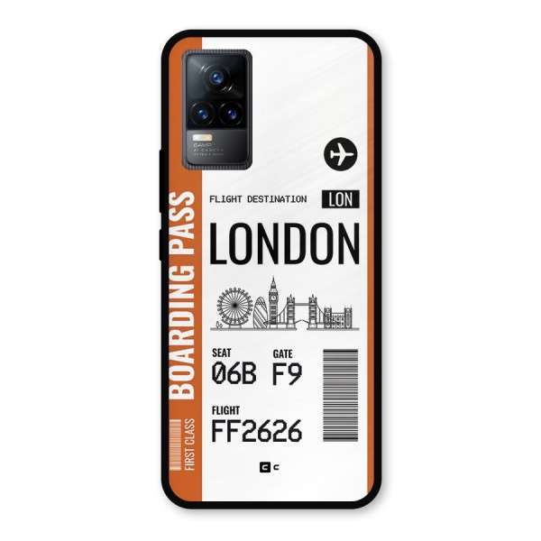 London Boarding Pass Metal Back Case for Vivo Y73