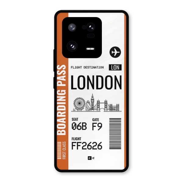 London Boarding Pass Metal Back Case for Xiaomi 13 Pro