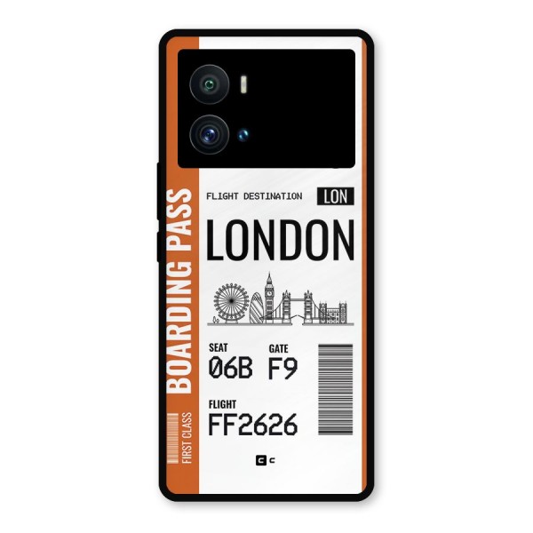 London Boarding Pass Metal Back Case for iQOO 9 Pro