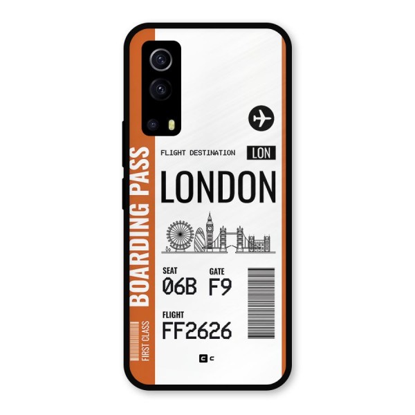 London Boarding Pass Metal Back Case for iQOO Z3