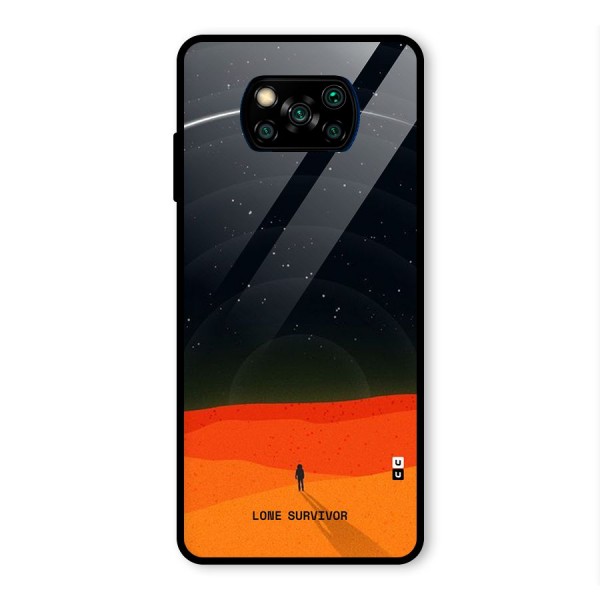 Lone Survivor Glass Back Case for Poco X3 Pro