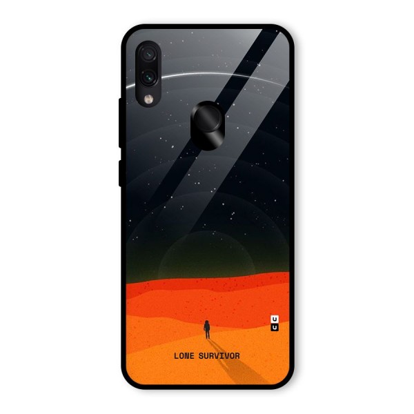 Lone Survivor Glass Back Case for Redmi Note 7S