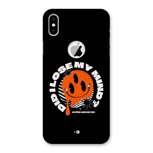 Loose My Mind Back Case for iPhone XS Logo Cut