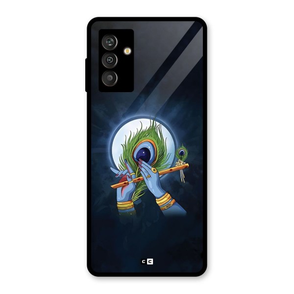 Lord Krishna Flute Glass Back Case for Galaxy M13