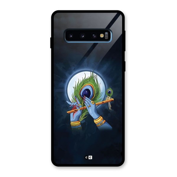 Lord Krishna Flute Glass Back Case for Galaxy S10