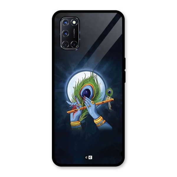 Lord Krishna Flute Glass Back Case for Oppo A52