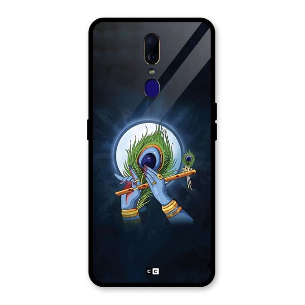 Lord Krishna Flute Glass Back Case for Oppo F11