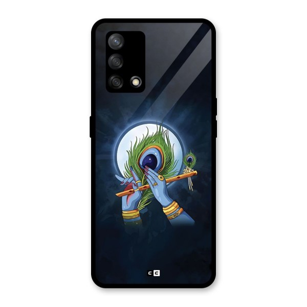 Lord Krishna Flute Glass Back Case for Oppo F19