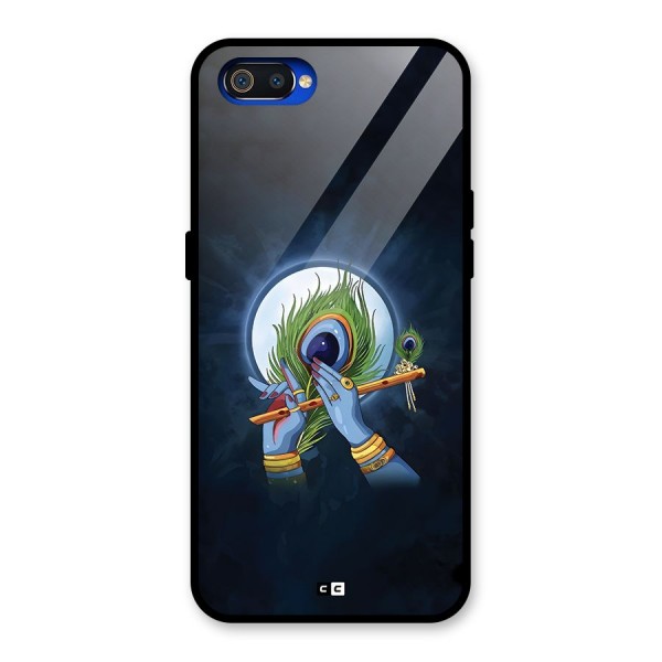 Lord Krishna Flute Glass Back Case for Realme C2