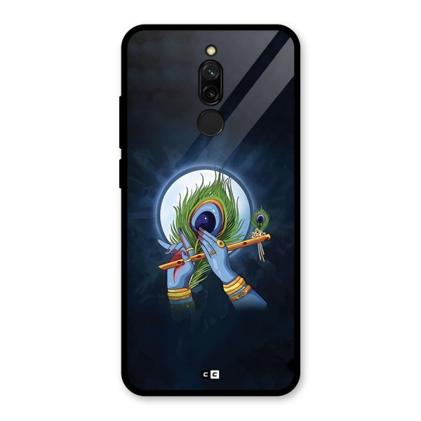 Lord Krishna Flute Glass Back Case for Redmi 8